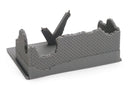 Destroyed Soviet Bus Stop – 3D Printed Miniature Wargaming Terrain