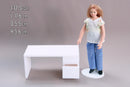 Modern Dollhouse Desk with Drawers – 1:12 Scale – 3D Printed Miniature Furniture, Custom Options Available