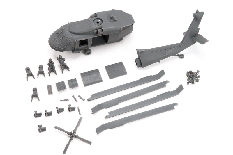 UH-60A Black Hawk Helicopter - 3D Printed Miniature for Tabletop Wargames - 28mm / 20mm / 15mm Scales