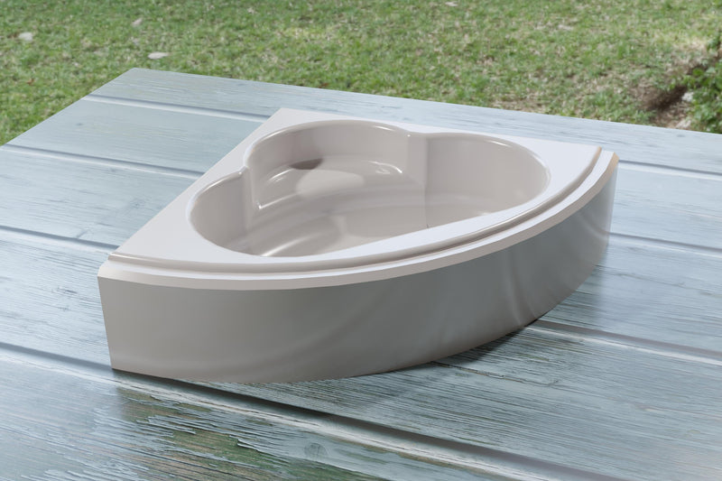 1:12 Scale Corner Bathtub | Modern Dollhouse Bathroom Furniture | 3D Printed Miniature Bathtub Made in Germany