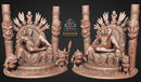 Queen Kaia of the Crimson Lagoon - Sexy Pinup 3D Printed Minifigures for Fantasy Miniature Tabletop Games DND, Frostgrave 28mm / 32mm / 75mm