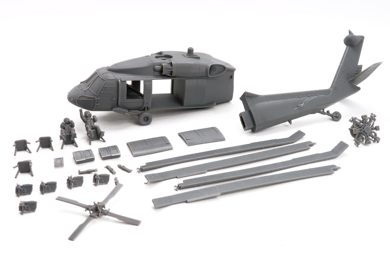 UH-60A Black Hawk Helicopter - 3D Printed Miniature for Tabletop Wargames - 28mm / 20mm / 15mm Scales