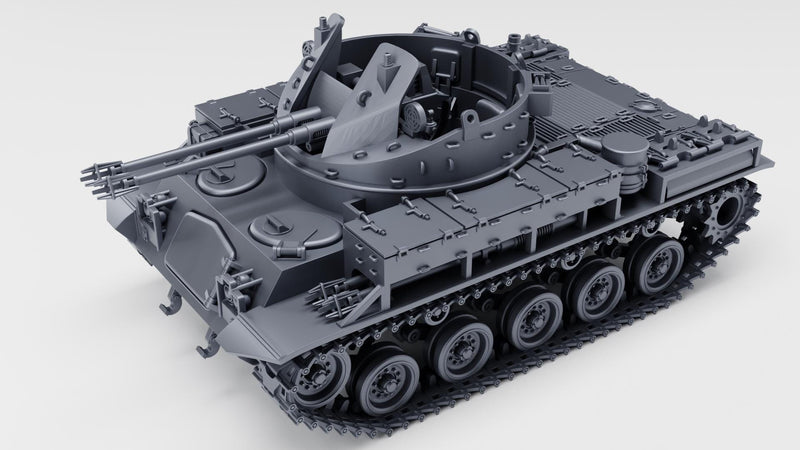 Flakpanzer M42 Duster - West German Cold War - 3D Printed Miniature Wargaming Combat Vehicle