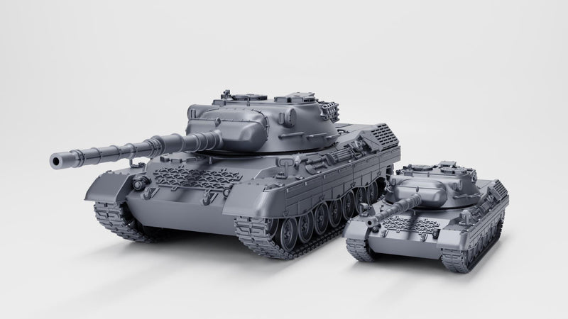 Leopard 1A2 - West German Cold War - 3D Printed Miniature Wargaming Combat Vehicle