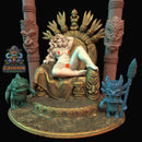 Queen Kaia of the Crimson Lagoon - Sexy Pinup 3D Printed Minifigures for Fantasy Miniature Tabletop Games DND, Frostgrave 28mm / 32mm / 75mm