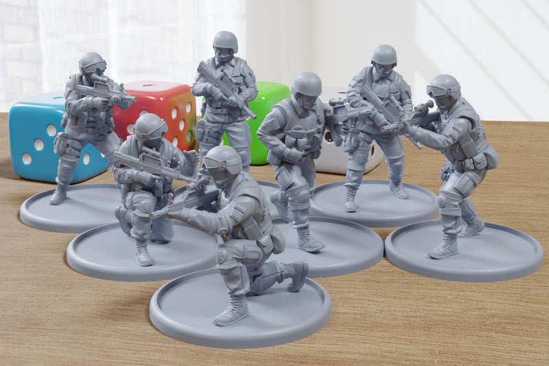 Peoples Liberation Army - 3D Printed Miniature Wargames Minifigures - Tabletop Modern Warfare - 28mm / 32mm Scale