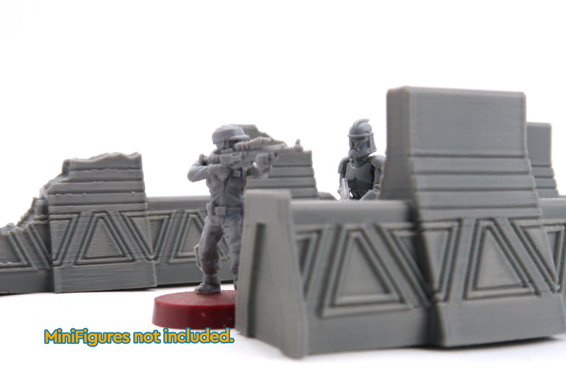 Galactic Defense Barrier Set – 35mm Sci-Fi Terrain (Legion Compatible, 40mm Halo FP Available)