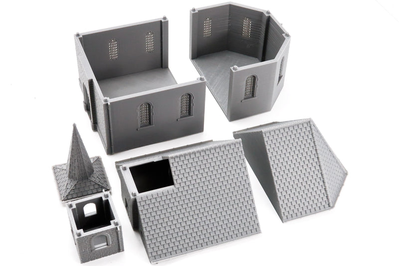 Ardennes Village Set - 3D Printed Miniature WW2 Wargaming Terrain 28mm / 20mm / 15mm Scale