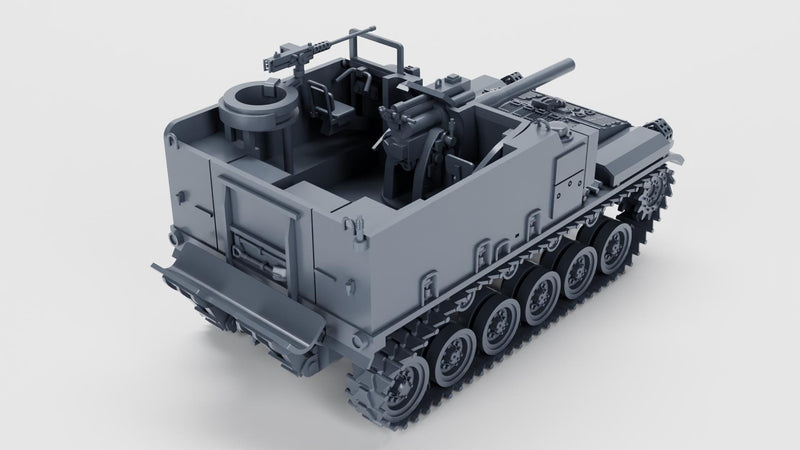 M44 155mm SPH - West German Cold War - 3D Printed Miniature Wargaming Combat Vehicle