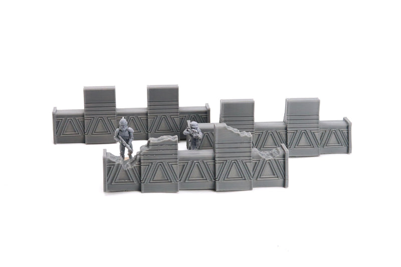 Galactic Defense Barrier Set – 35mm Sci-Fi Terrain (Legion Compatible, 40mm Halo FP Available)