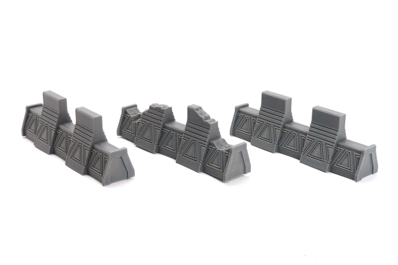 Galactic Defense Barrier Set – 35mm Sci-Fi Terrain (Legion Compatible, 40mm Halo FP Available)