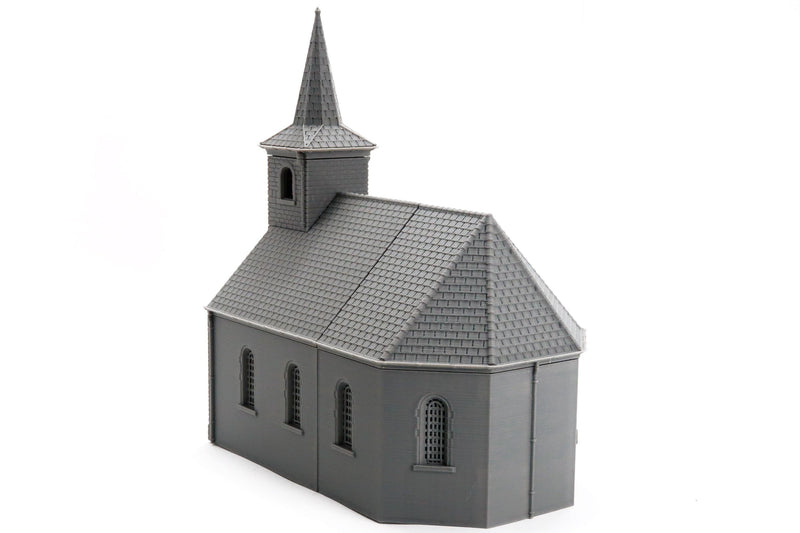 Ardennen Chapel - 3D Printed Miniature WW2 Wargaming Terrain 28mm / 20mm / 15mm Scale