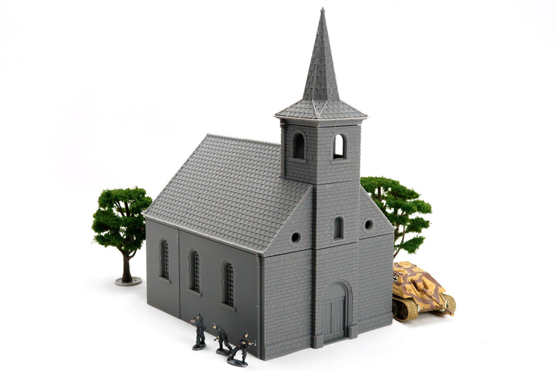 Ardennen Chapel - 3D Printed Miniature WW2 Wargaming Terrain 28mm / 20mm / 15mm Scale