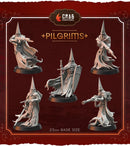 Grimdark Pilgrims Squad - 28mm/32mm Scale 3D Printed Miniatures for Trench Warfare Darkgrim Miniature Tabletop Wargames