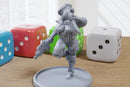 Pinup Mini Beret Natalia Sexy Pin-Up - 3D Printed Minifigure for Fantasy Miniature Tabletop Games DND, Frostgrave 28mm / 32mm / 75mm