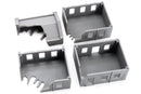 Stalingrad Ruined Building MTST8 - 3D Printed Miniature Wargaming Terrain (WWII Urban Ruins)