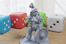 Dwarf Barbarian Brunna Sexy Pin-Up - 3D Printed Minifigure for Fantasy Miniature Tabletop Games DND, Frostgrave 28mm / 32mm / 75mm