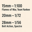 FV4201 Chieftain Mk10 & Mk11 British Tank - Modern War - 3D Printed Miniature Wargaming Combat Vehicle