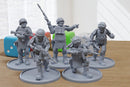 Military Stalkers A - 3D Printed Minifigures - Post Apocalyptic Miniature for Tabletop Wargames like Zona Alfa