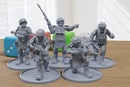 Military Stalkers A - 3D Printed Minifigures - Post Apocalyptic Miniature for Tabletop Wargames like Zona Alfa
