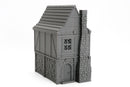 Medieval Fantasy House, 28mm RPG Terrain, Night District Tabletop Building, Unpainted Miniature Scenery