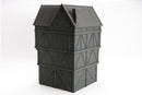 Medieval Balcony Tavern, 28mm Fantasy RPG Terrain, Night District Tabletop Building