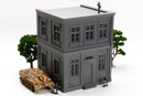 Normandy Bank Building, 28mm WWII Wargaming Terrain, Carentan Town Scenery