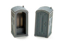 Portable Toilets Set | Modern Construction Site Terrain | 2x Porta Potty Scenery | Modern Wargaming Terrain