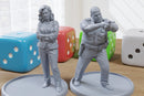 Law Enforcement and Civilian Officials - 28mm/32mm Scale 3D Printed Miniatures for Miniature Wargaming & Tabletop RPGs