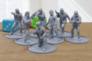 Urban Resistance Fighters - 3D Printed Miniature Wargames Minifigures - Tabletop Modern Warfare - 28mm / 32mm Scale