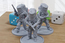 OPFOR Hazmat Team | Chemical Warfare Miniatures | 28mm/32mm Scale Modern Wargaming Minifigures