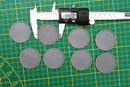 8pc set of thin 44mm Bases for tabletop wargaming minis - 3D printed - Ideal for 28mm / 32mm Scale Miniatures
