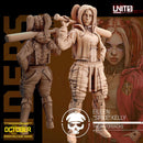 Eileen - 3D Printed Mini - Cyberpunk / Sci-Fi - Tabletop Miniature Wargaming - 28mm / 32mm Scale Minifigures