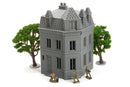 Dunkirk Row House Corner DST4 - 3D Printed Miniature Wargaming Terrain