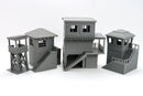 Watch Tower Set – Military Wargaming Terrain – 4x 3D Printed Guard Towers