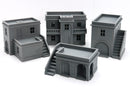 Tobruk WWII Buildings Set – 4 North Africa Desert Buildings – 3D Printed Wargaming Terrain
