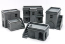Tobruk WWII Buildings Set – 4 North Africa Desert Buildings – 3D Printed Wargaming Terrain