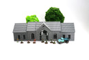 Yaniv Railway Station – 3D Printed Zona Alfa Terrain – STALKER Post-Apocalyptic Wargaming Building – Modular Industrial Scenery