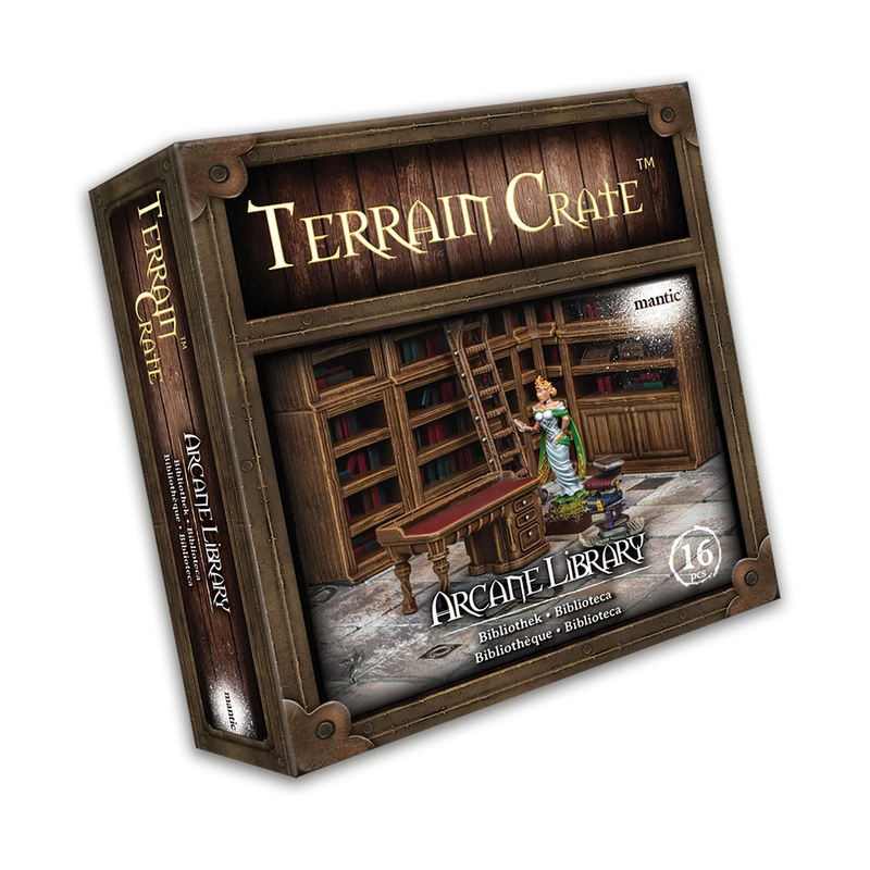Terrain Crate: Arcane Library – 28mm–32mm Fantasy Terrain Set