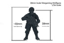 KORD Gunner 28mm/32mm Minifigur – Moderne Wargaming-Miniatur für Tabletop RP