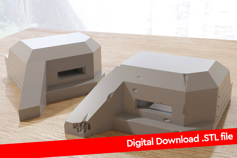 Regelbau 667 Deutscher Bunker - Digitaler Download .STL-Datei für 3D-Druck