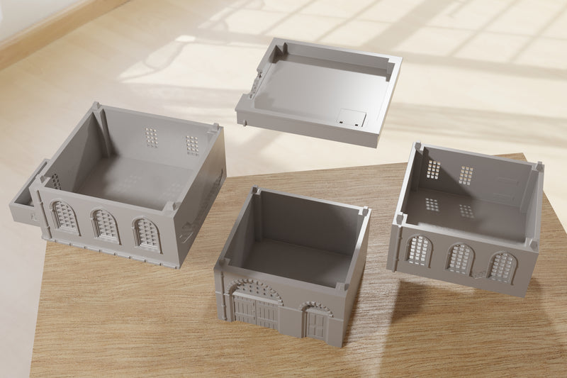 Arab Urban Houses Set - Digital Download .STL Files for 3D Printing