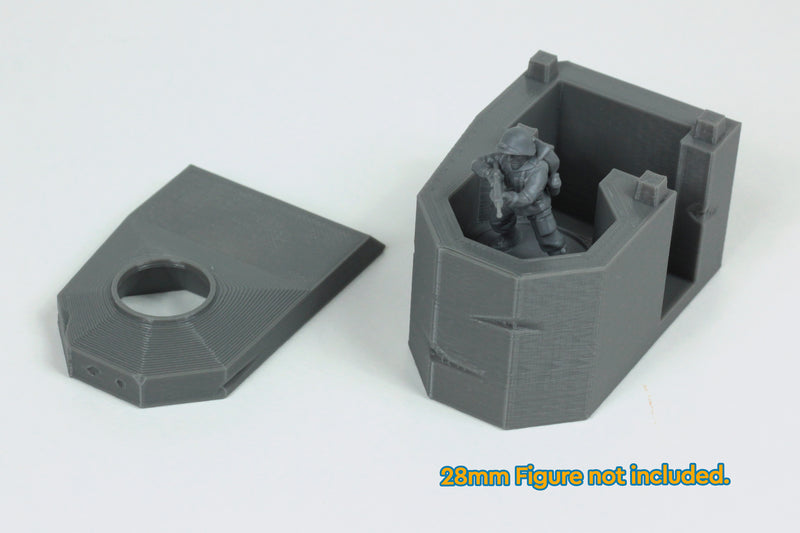 Bauform 58C Tobruk German Bunker - Digital Download .STL File for 3D Printing