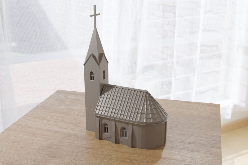 Small Chapel (Polish Village V1) - Digital Download .STL Files for 3D Printing