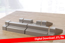 Atlantic Wall Concrete Defense Line - Digital Download .STL File for 3D Printing