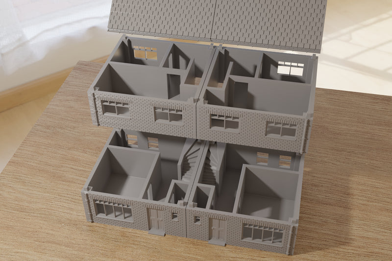 Dutch Terraced House - Digital Download .STL Files for 3D Printing