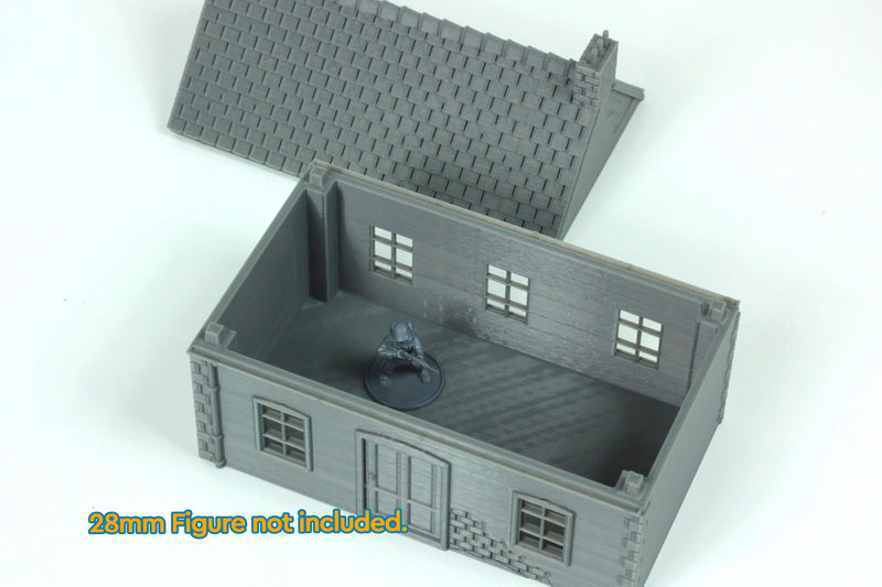 Normandy Village House Single Storey Type 1 - Digital Download .STL File for 3D Printing