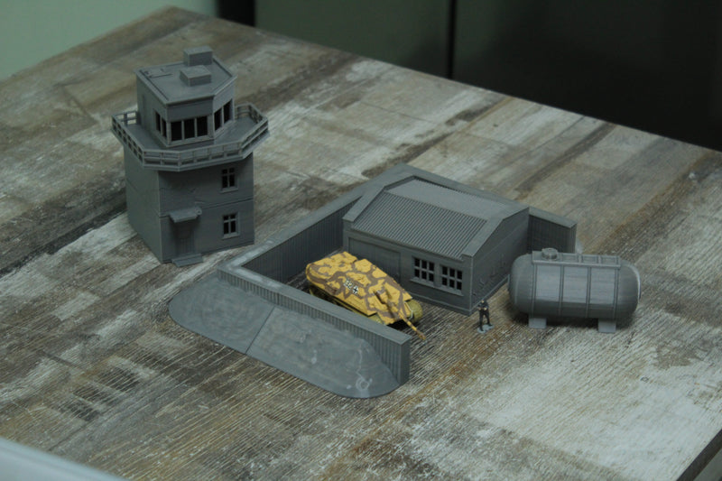 WW2 Airfield Set - Digital Download .STL Files for 3D Printing