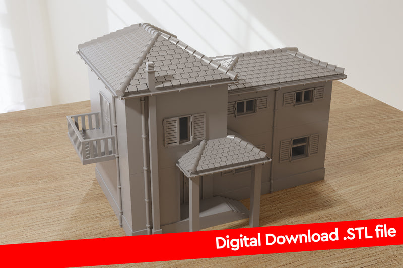 Italienisches Haus DS T1 - Digitaler Download. STL-Dateien für den 3D-Druck