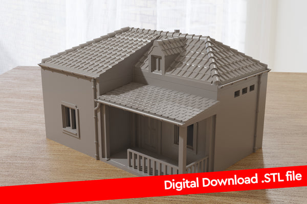 Italienisches Haus SS T1 - Digitaler Download. STL-Dateien für den 3D-Druck